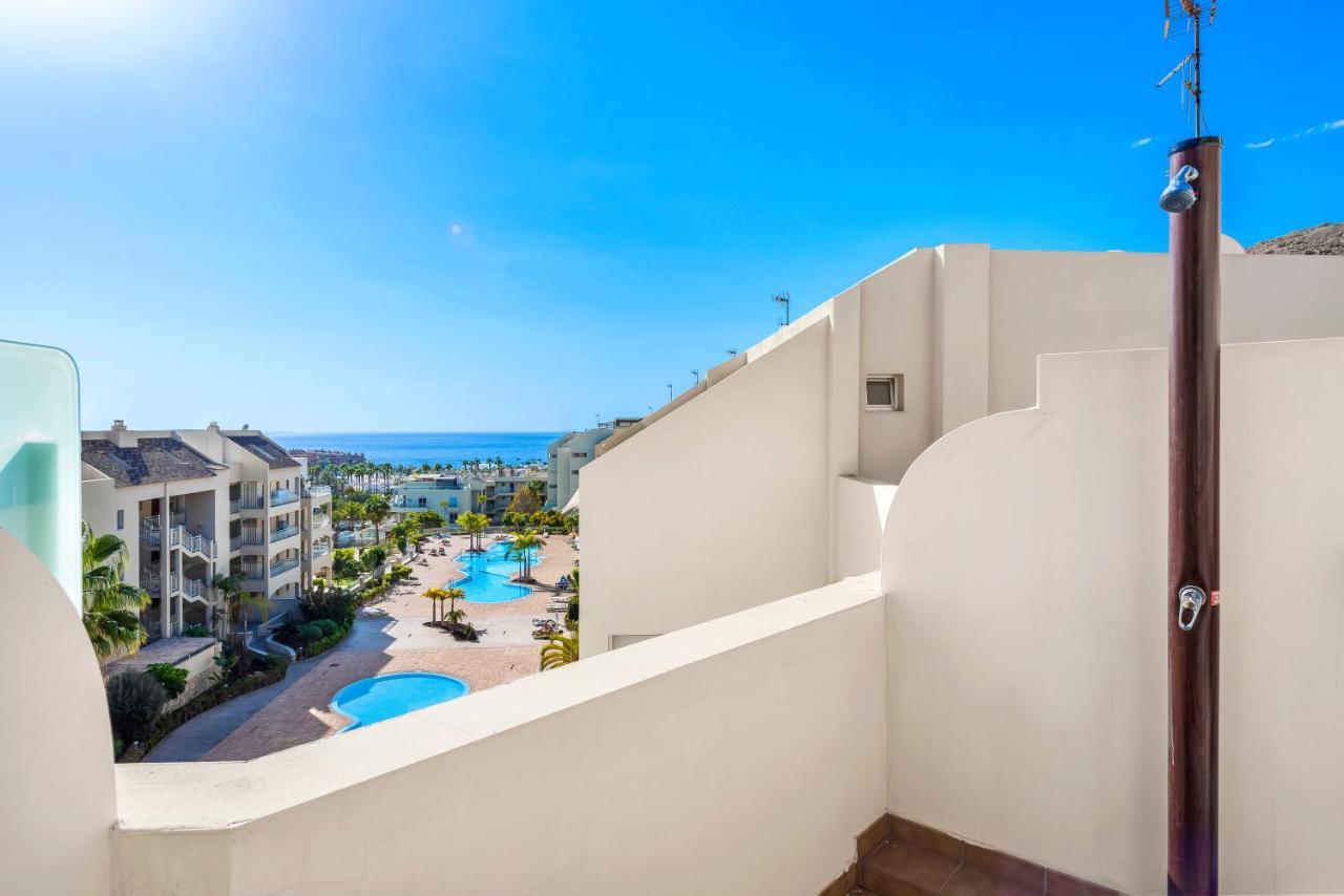 Luxurioese Duplex Ferienwohnung In Sehr Ruhiger Wohnanlage Mit Meerblick Palm-mar Buitenkant foto